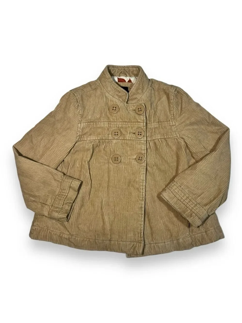 Gap Girl’s Corduroy Pea Coat Camel Size Small
